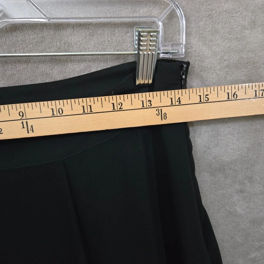 Forever 21 Skort Maxi Women M‎ Black Sheer Chiffon Overlay Built-in Shorts Flowy